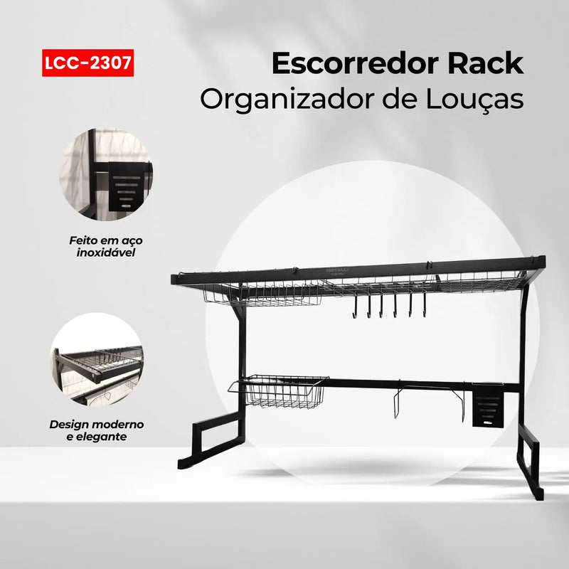 Escorredor de Louça Kitchen Rack Inox